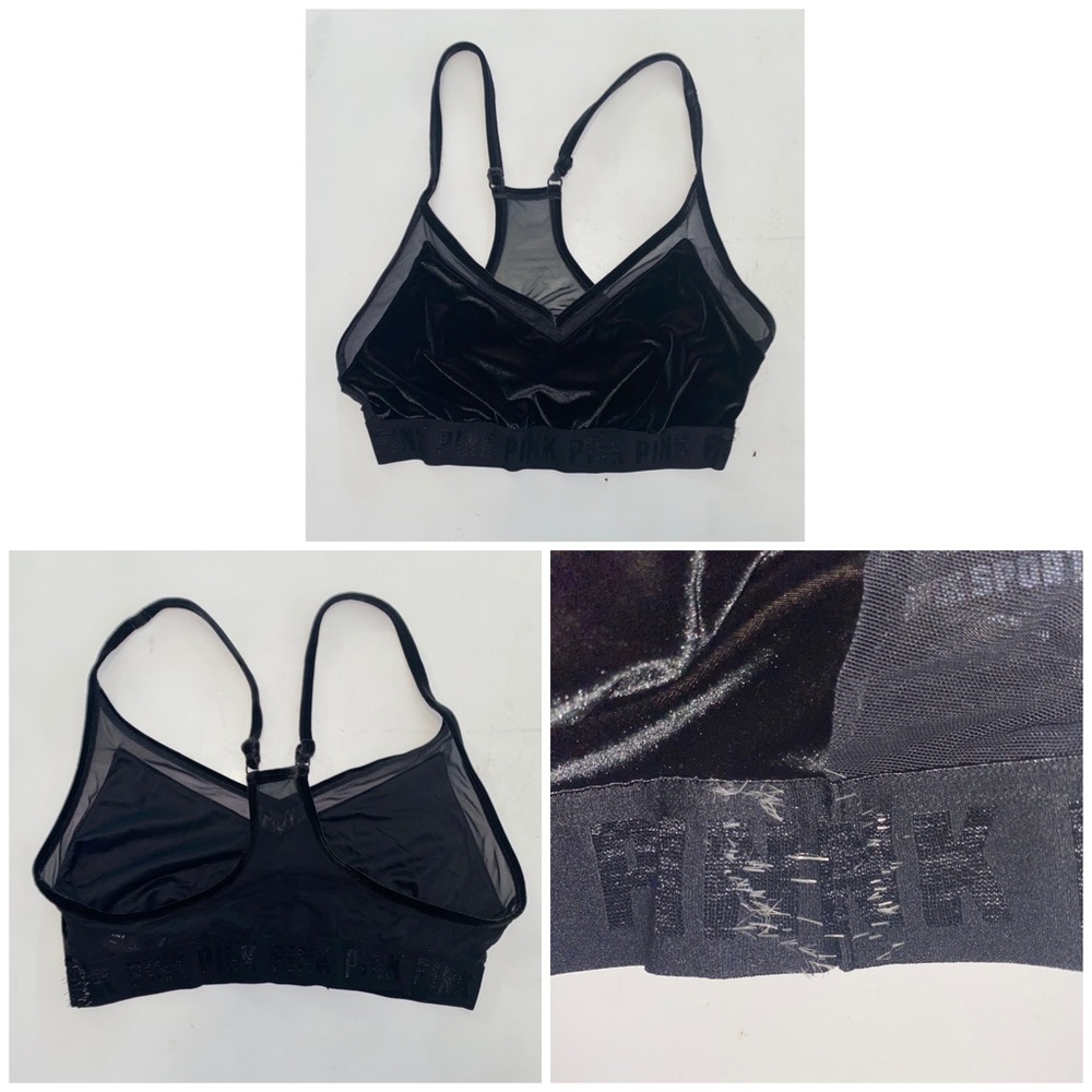 PINK velvet bralette